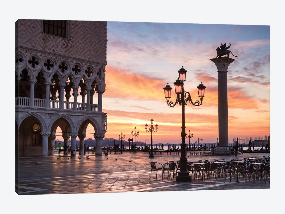 Dawn At St. Mark's Square, Venice by Matteo Colombo 1-piece Canvas Artwork