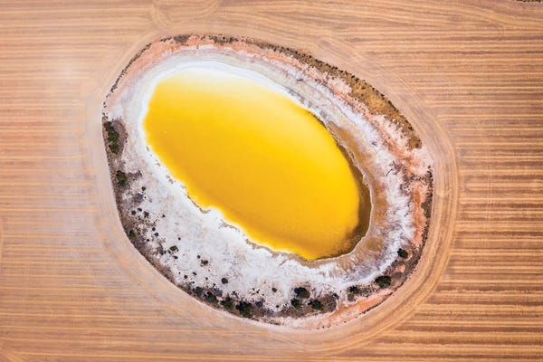 Abstract Photography: Salt Lake, Nature Abstract Aerial by Matteo Colombo