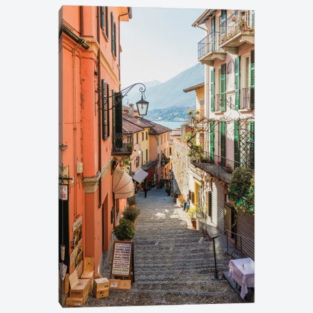 In The Streets Of Bellagio, Lake Como, Italy Canvas Print #TEO1977} by Matteo Colombo Canvas Artwork