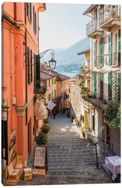 In The Streets Of Bellagio, Lake Como, Italy Canvas Art Print - Matteo Colombo