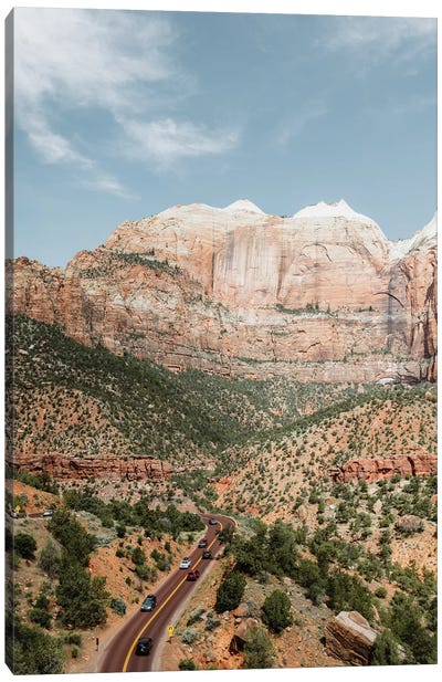 The Road To Zion National Park Canvas Art Print - Matteo Colombo