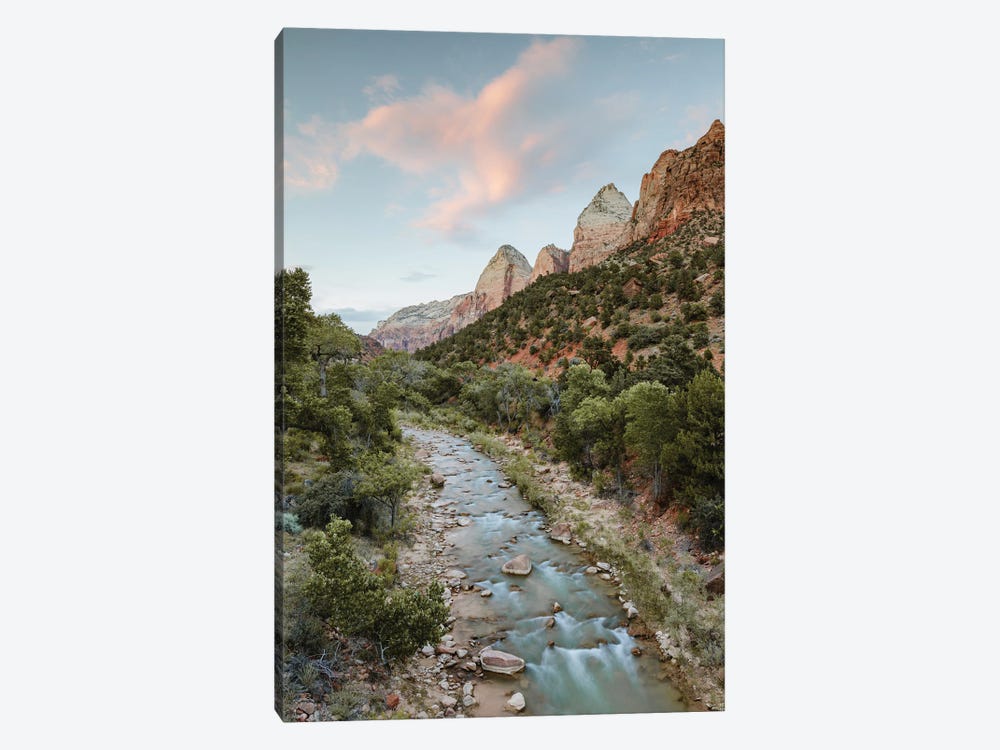 Sunset On The Virgin River, Zion National Park by Matteo Colombo 1-piece Canvas Wall Art