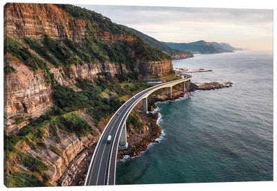 Coastal Highway Bridge, Sydney, Australia Canvas Art Print - Australia Art