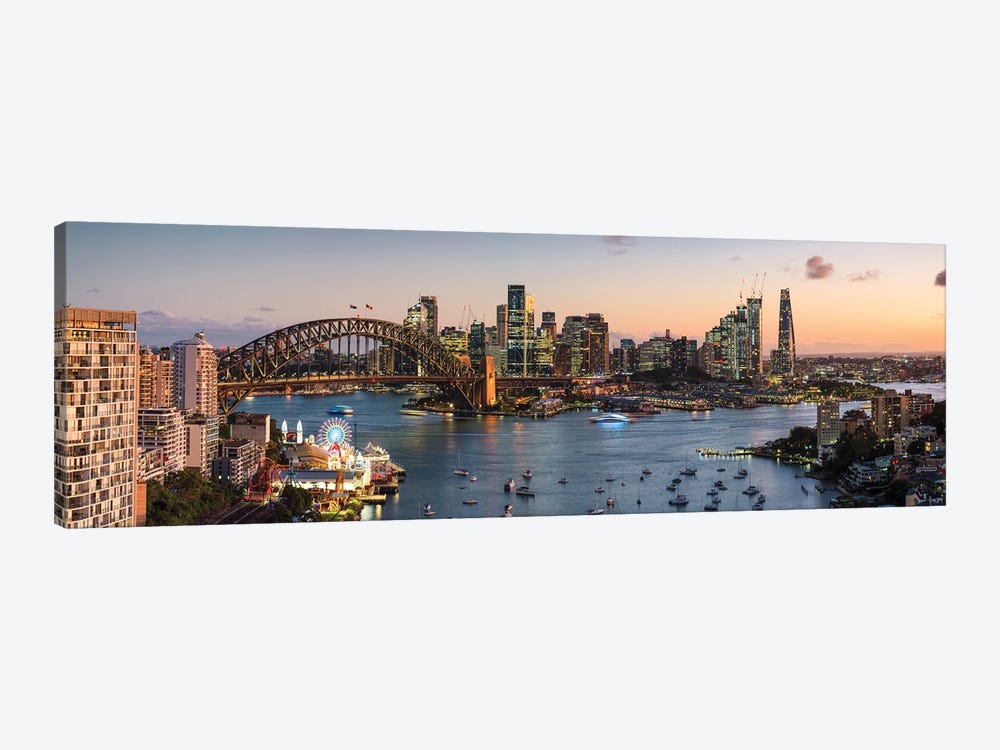 Sydney Panoramic Skyline, Australia by Matteo Colombo 1-piece Canvas Artwork