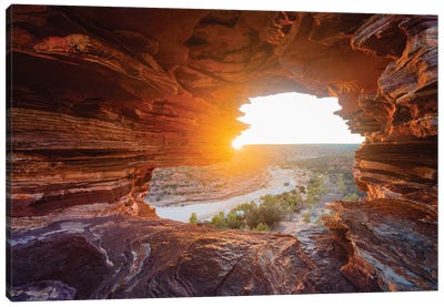 Nature's Window, Kalbarri, Australia Canvas Art Print - Australia Art