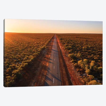 Highway In The Outback, Western Australia Canvas Print #TEO1988} by Matteo Colombo Canvas Wall Art