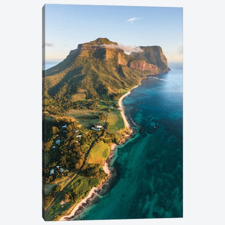 Sunset Over The Coast, Lord Howe Island, Australia Canvas Print #TEO1995} by Matteo Colombo Canvas Artwork