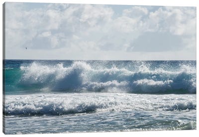 Ocean Waves Crashing Canvas Art Print - Matteo Colombo