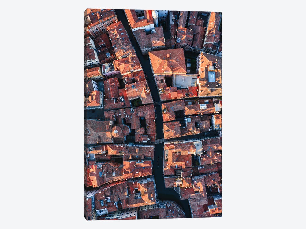 Venice Canals And Rooftops From Above by Matteo Colombo 1-piece Canvas Art Print