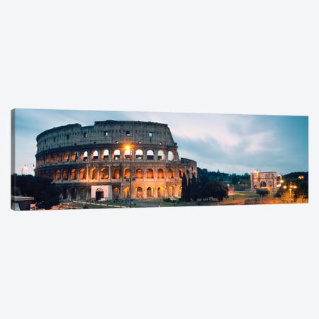 Dusk At The Colosseum Canvas Print #TEO200} by Matteo Colombo Canvas Artwork