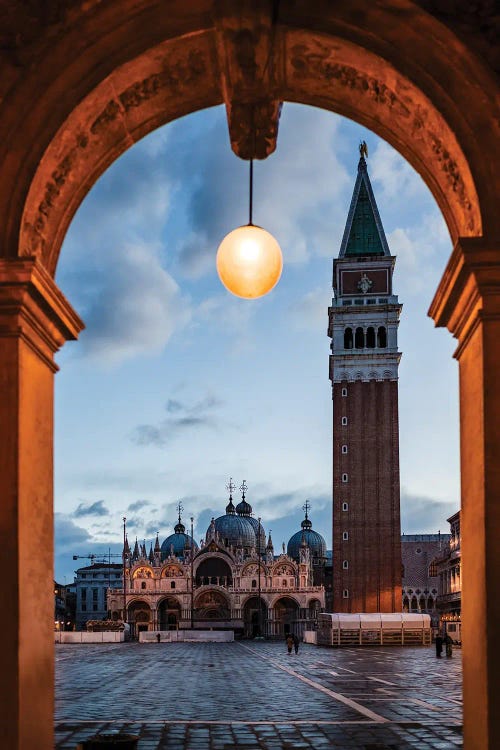 St Mark's Square At Dawn, Venice, Italy