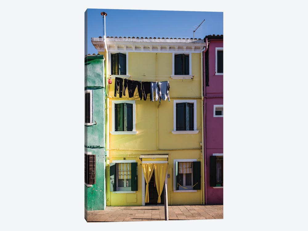 Colorful Houses In Burano Island, Venice, Italy by Matteo Colombo 1-piece Art Print
