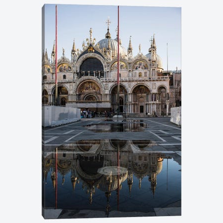 St Mark's Cathedral Reflection, Venice, Veneto, Italy Canvas Print #TEO2022} by Matteo Colombo Canvas Print