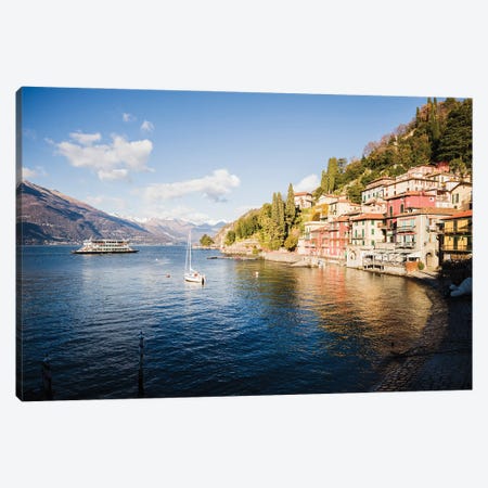 Varenna Colorful Town On Lake Como, Italy Canvas Print #TEO2037} by Matteo Colombo Canvas Art Print