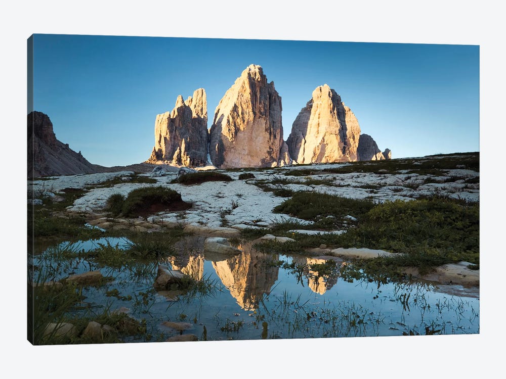 Famous Three Peaks In The Dolomites by Matteo Colombo 1-piece Canvas Art
