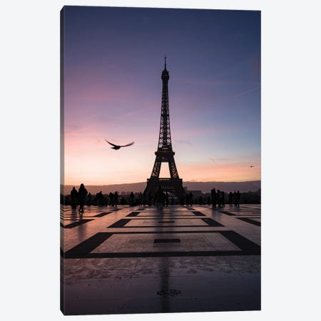 Eiffel Tower At Dawn, Trocadero, Paris, France II Canvas Print #TEO2041} by Matteo Colombo Canvas Print