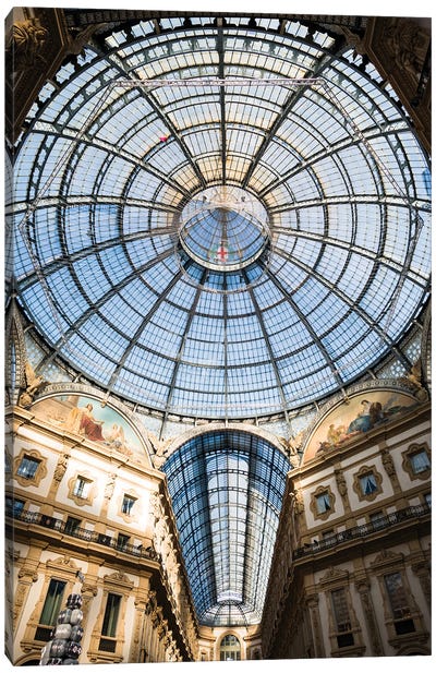 Galleria Vittorio Emanuele II, Milan, Italy Canvas Art Print - Italy Art