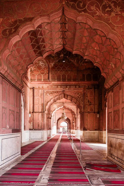 Corridor At The Mosque, Delhi, India II