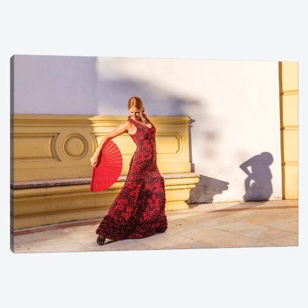 Flamenco Dancer In Andalusia, Spain Canvas Print #TEO204} by Matteo Colombo Canvas Print