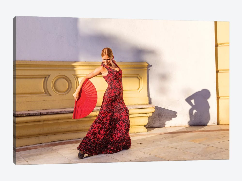 Flamenco Dancer In Andalusia, Spain by Matteo Colombo 1-piece Canvas Print