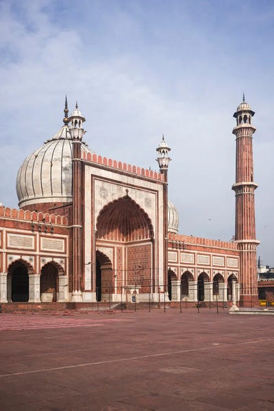 South Asian Culture: Facade, Jama Masjid Mosque, Delhi, India by Matteo Colombo