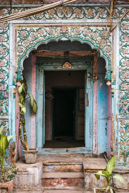 Blue Door, Old Delhi, India