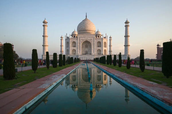 Monuments: Taj Mahal At Sunrise, Agra, India I by Matteo Colombo