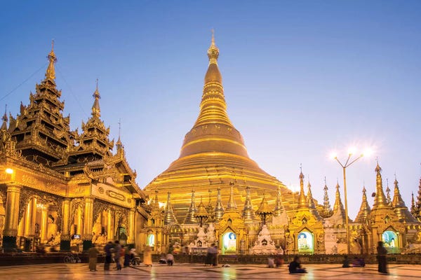 Burma (Myanmar): Golden Shwedagon Pagoda, Burma by Matteo Colombo