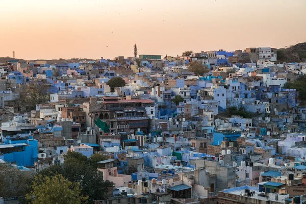 Rajasthan: Sunset Over The Blue City, Jodhpur, Rajasthan, India by Matteo Colombo