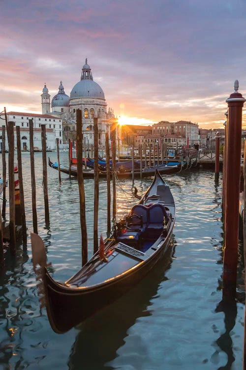 Gondola At Sunset, Venice