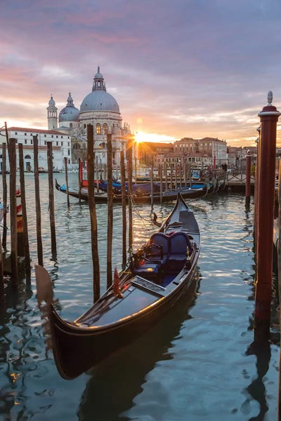 Domes: Gondola At Sunset, Venice by Matteo Colombo