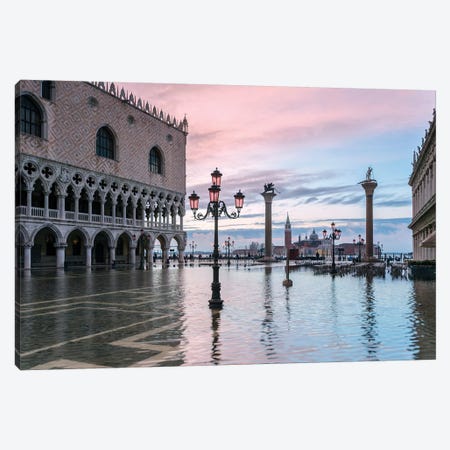 High Tide In Venice Canvas Print #TEO212} by Matteo Colombo Canvas Art Print