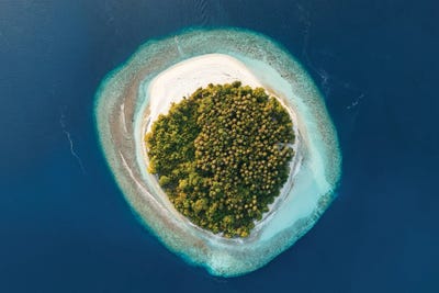 Canvas Print: Idyllic Island In The Maldives by Matteo Colombo - thumbnail