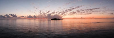 Canvas Print: Sunset Panorama Of Island And Ocean, Maldives by Matteo Colombo - thumbnail