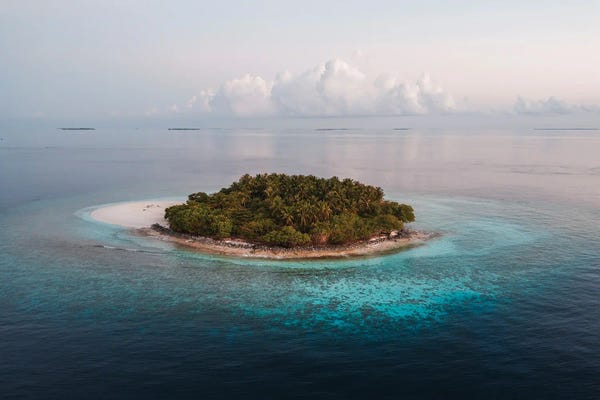 Small Islet In The Maldives, Indian Ocean