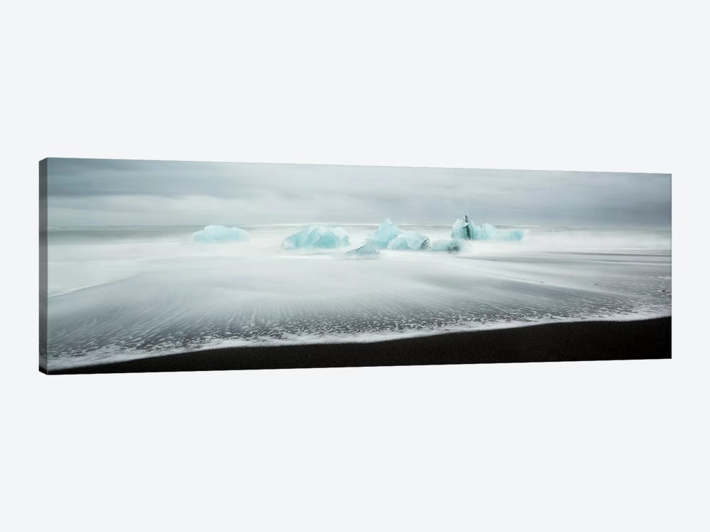 Icebergs On Black Beach I by Matteo Colombo 1-piece Canvas Art