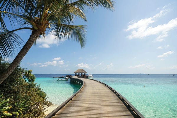 Maldives: Jetty On A Tropical Island In The Maldives I by Matteo Colombo