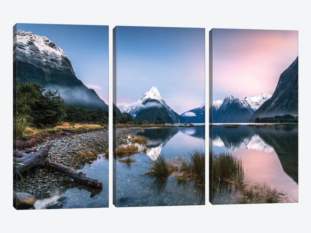 Milford Sound, New Zealand I by Matteo Colombo 3-piece Canvas Artwork