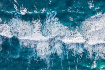 Canvas Print: Ocean Waves Aerial by Matteo Colombo - thumbnail