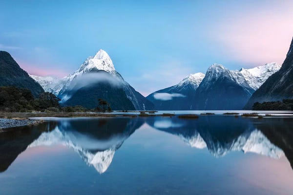 Snowy Mountains: Milford Sound, New Zealand II by Matteo Colombo