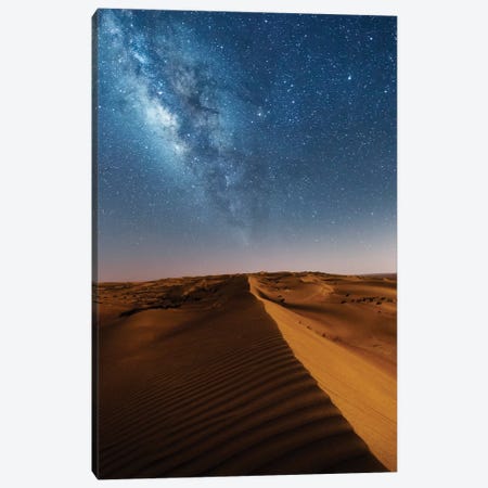 Milky Way And The Desert, Oman Canvas Print #TEO223} by Matteo Colombo Canvas Wall Art