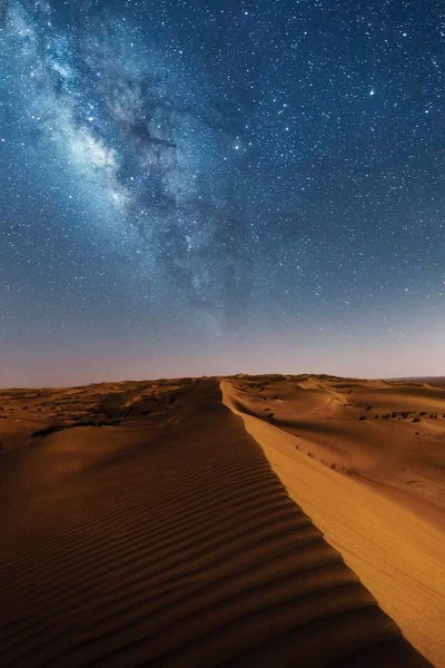 Night Sky: Milky Way And The Desert, Oman by Matteo Colombo