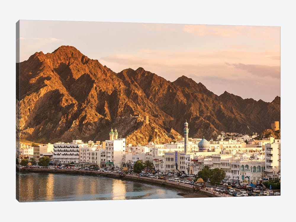 Muscat Town At Sunset, Oman by Matteo Colombo 1-piece Canvas Art
