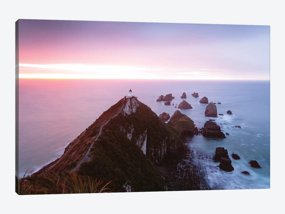 Nugget Point Lighthouse, New Zealand by Matteo Colombo 1-piece Canvas Artwork