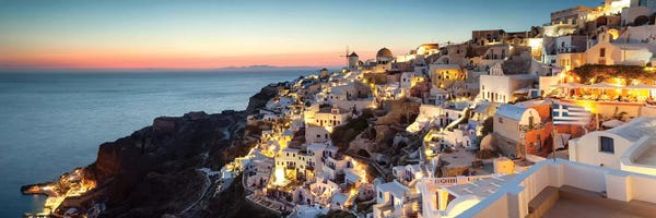 Domes: Oia At Sunset, Santorini, Greece by Matteo Colombo