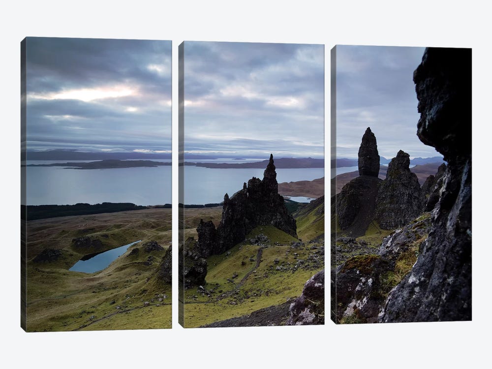 Old Man Of Storr, Scotland by Matteo Colombo 3-piece Canvas Print