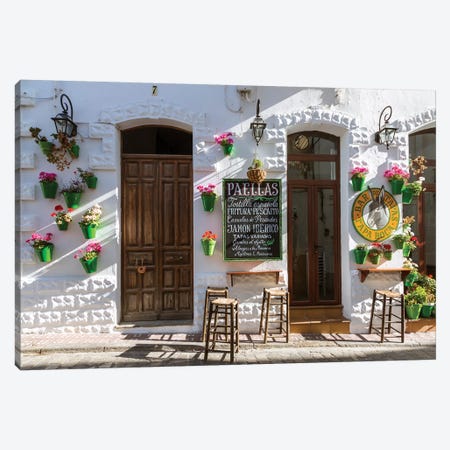 Outdoor Café In Andalusia, Spain Canvas Print #TEO232} by Matteo Colombo Canvas Art Print