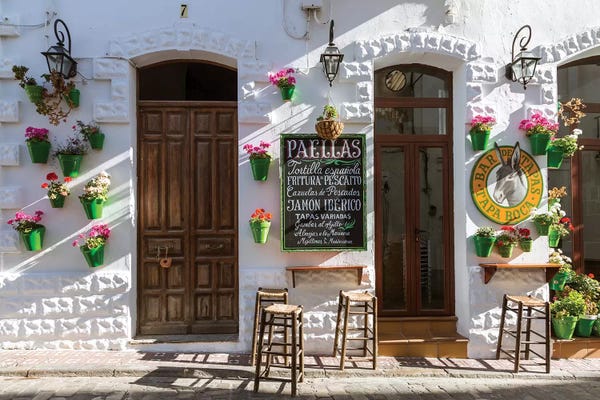 Matteo Colombo: Outdoor Café In Andalusia, Spain by Matteo Colombo