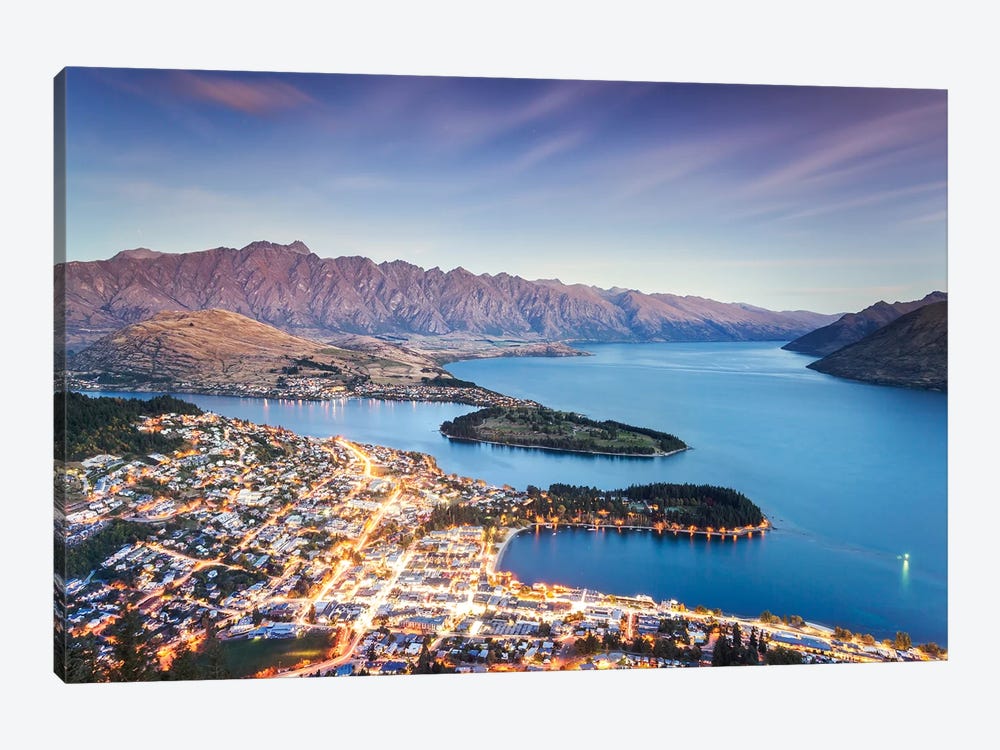 Queenstown At Dusk, New Zealand by Matteo Colombo 1-piece Canvas Wall Art