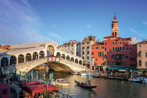 Arches: Rialto Bridge On The Grand Canal, Venice by Matteo Colombo